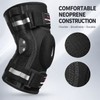 Hinged Knee Brace for Support – Adjustable Neoprene Design with
