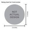 StickerTalk Circular USA Flag Vinyl Sticker, 5 inches by 5
