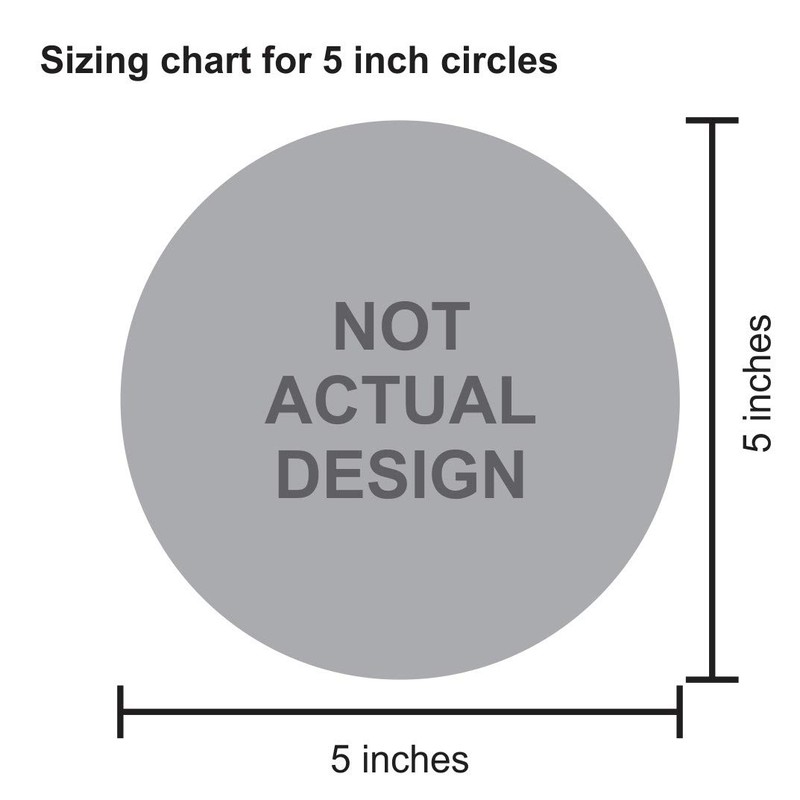 StickerTalk Circular USA Flag Vinyl Sticker, 5 inches by 5