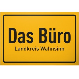 DankeDir! The Office Sign 30 x 20 cm Wall Sign Funny Saying Door Sign Birthday Gift Wall Decoration Gift Party Decoration Colleagues Friends Party