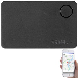 Callstel Keyfinder: 4in1-Schlüsselfinder Slim, Kreditkarten-Format, GPS-Ortung, App (Mini Peilsender für Geldbeutel, Peilsender für Brille, schlusselfinder)