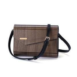 woodwear Wooden Handbag Clutch Women's Shoulder Bag Women's Shoulder Bag Handbag Hand Luggage Handmade Wooden Clutch Vintage Wood Clutch Natural Wood Designer Clutch, brown