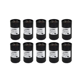10 Pack TEMCo 88-106 uF MFD CD60 Start Capacitor 330V AC Round | 50/60 Hz Motor Start Capacitor for HVAC, Compressor, Pump