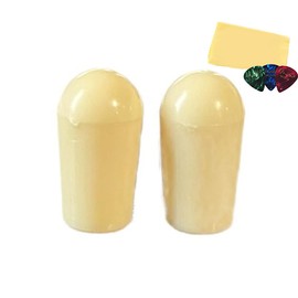 Allparts SK-0040 Switch Tip - Cream Bundle with Fender Picks and Austin Bazaar Polishing Cloth
