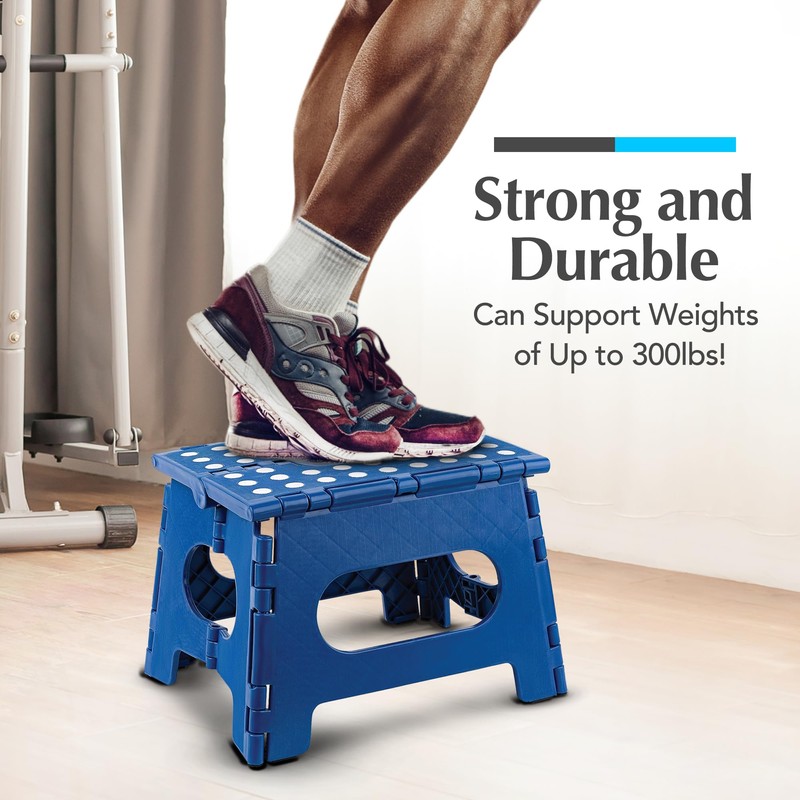 Handy Laundry Folding Lightweight Step Stool - Sturdy Enough to