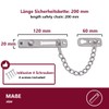 HOOZ Door Chain Stainless Steel Security Lock, Door Security Chain