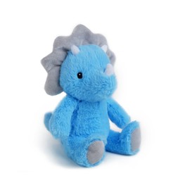 VANLINNY Blue Dinosaur Stuffed Animals, 9" Soft Dinosaur Plush Toys for Boys, Cute Triceratops Figure, Easter Gifts for Kids, Birthday Xmas Gifts for Boys Toddlers and Girls 3 4 5 6 7 8