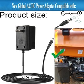 Ousaly 12V AC/DC Power Adapter Transformer for Part B4177GS Portables Generator,Craftsman 8400 watt Generator,Power Adapter 12VDC 750mA Class 2 Transformer 6.5ft Power Supply Cord Charger PSU