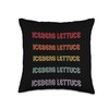 Iceberg Lettuce Throw Pillow