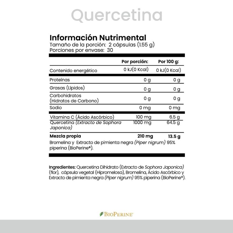 CELLX Quercetina | Suplemento Antioxidante Natural | Apoyo Celular y