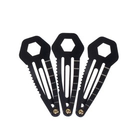 West Coast Paracord 3 Pack Multi Tool Tactical Hair Clip - Universal Survival Kit for Women