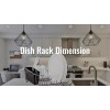 Neat-O Kitchen Steel Over Sink Dish Drying Rack with Cutlery