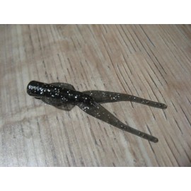 The Original Puddle Jumper Lures 20 Puddle Jumper 2" Soft Plastic Crappie Walleye Bass Fishing Bait Smoke Glitter