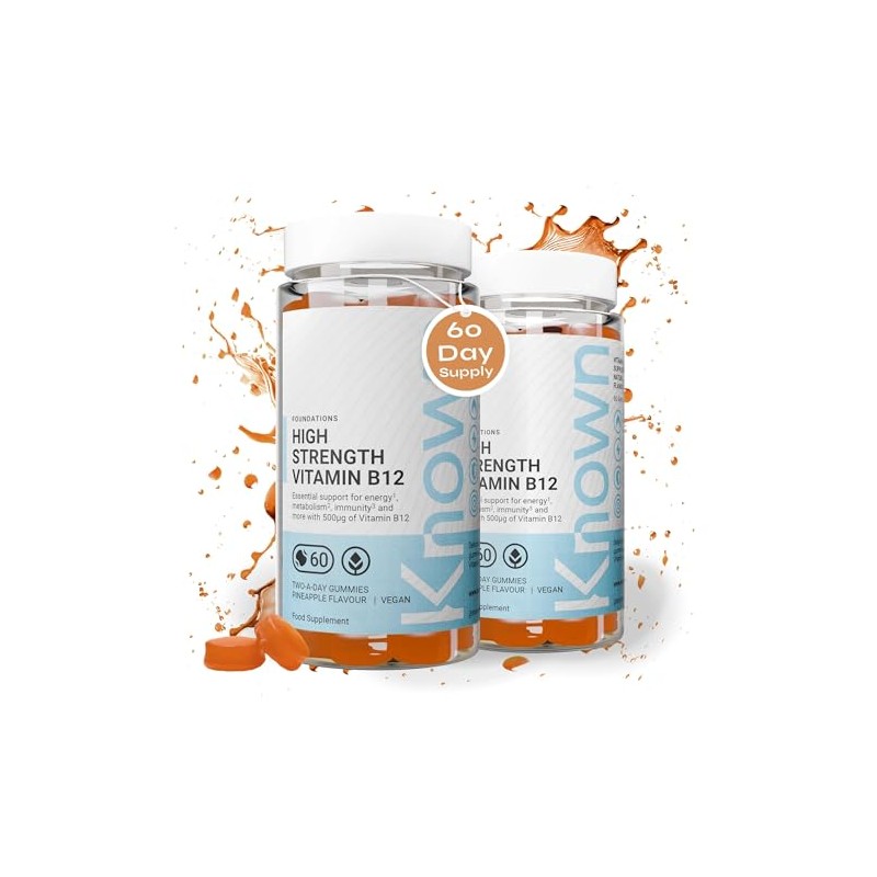 Known Delicious High-Strength Vitamin B12 Gummies - 500µg B12 for