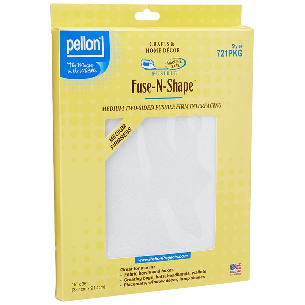 Pellon Fuse-N-Shape Medium Weight Fusible Interfacing-White 15 x 36-inch