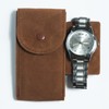 BestTown 1 Watch Case, Compact, Watch Pouch, Suede Style, Watch