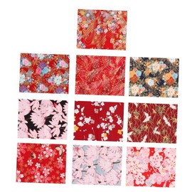 Gatuida 2 Sets Japanese Style Handmade Cotton Fabrics of Set for DIY Crafting Patchwork Quilting Soft Skin Friendly Plain for Sewing Projects