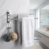 Swivel Towel Rack Wall Mounted, 1/2/3/4/6-Bar Options, 12.8" Long Arm