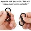 Y8HM 20 Pcs Mini S Shape Carabiners, Double Clip Hooks