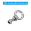 PATIKIL M3 x 9mm Lifting Shoulder Eye Bolt, 3Pcs 304