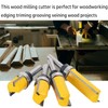 YUENTOEN 4PCS Pattern Flush Trim Router Bit Set, 1/4 Inch