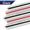 5 Pack - Pacific Arc Engineering Scale Ruler, 6" Scale