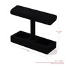 Papten J00302 Wristwatch Stand, For 2 Pieces, Microfiber, Luxury, Stylish,
