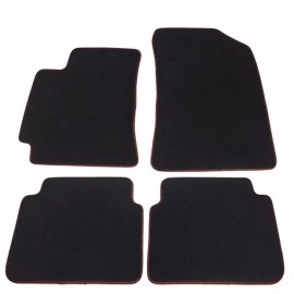 SDeelCase 4 Pc Factory Fit Black Front & Rear Carpets Floor Mats For 09-13 Toyota Corolla