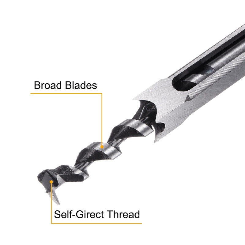 sourcing map Square Hole Drill Bit 9.5mm(3/8") High Speed Steel
