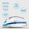 Steamfast SF-710 Mini Steam Iron, Non-Stick Sole Plate, Foldable Handle,