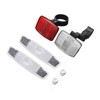 DEMYPROX Front-Rear Wheel Road Bicycle Reflector Kit (White Reflector Kit)