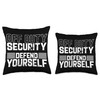 Security Shirts For Men Security Camera Saying Defend Yourself Throw