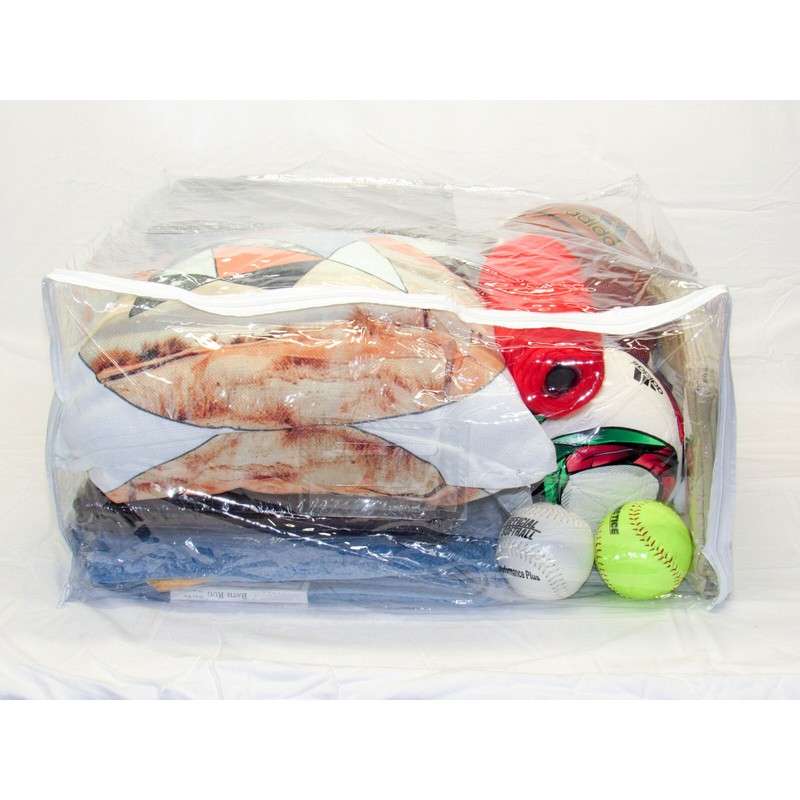 Vinylpac 10-Pack Clear Vinyl Zippered Storage Bags 23 x 23