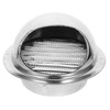 TEHAUX Extractor Cover Stainless Steel Round Design Windproof Soffit Vent