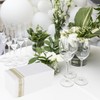 PHUNAT 100-Pack Gold Linen Feel Napkins, 30x43cm (11.8x16.9 Inches) -