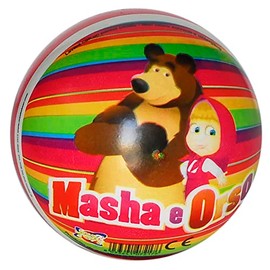 CUCUBA Rubber Ball for Water, Volleyball, Water Ball for Training or Playing, Diameter 17 cm (Masha and Bear)