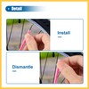 BULLSPANN 36pcs Pink Bicycle Reflector Reflective Edition Durable ABS Night