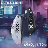 MANBASNAKE Attack Shark X3MAX 49g Wireless Supelight Mouse with Tape,