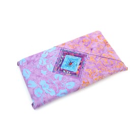LoudElephant Cotton Tie Dye Fabric Bundles Pre Cut 40 Pieces 10" x 10" Tie Dye Fabric Squares Purple 10" x 10"