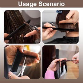 wilcractk Herren-Kamm mit hoher Temperatur, Friseurkamm, schwarzer Kamm für Männer und Frauen, Friseursalon, dünner Kamm, Friseurkamm