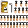 Taiss 25 Sets 1/4"-20 Threaded Inserts for Wood Furniture Screw