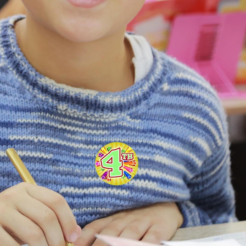 144 1st 2nd 3rd 4th Place Sports Day Star Stickers