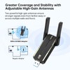 WiFi 6 USB Adapter, Plug and Play, 1800Mbps, Dual Antennas,