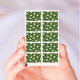 St Patrick's Day Irish Hearts Pattern Clear Water-Slide Nail Designs