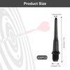 HERKINDNESS Pack of 200 Plastic Dart Tips, Black Soft Darts,