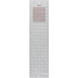 Fiskars Sewing Ruler (6"x 24") - Sewing and Quilting Ruler with Gridlines - Arts and Craft Supplies - Clear/Black
