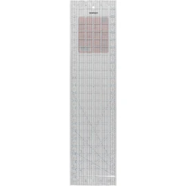 Fiskars Sewing Ruler (6"x 24") - Sewing and Quilting Ruler with Gridlines - Arts and Craft Supplies - Clear/Black