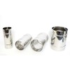 Stainless Steel Chimney Flue Liner Male Connector Multi Fuel Pipe