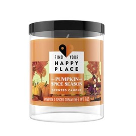 Find Your Happy Place Pumpkin Spice Seasoned Scented Candle 7 oz.