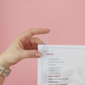 D.RECT Pack of 1000 Office Paper Clips Made of Metal 50 mm | Letter Clips Paper Clips Galvanised | 10 x 100 Pieces